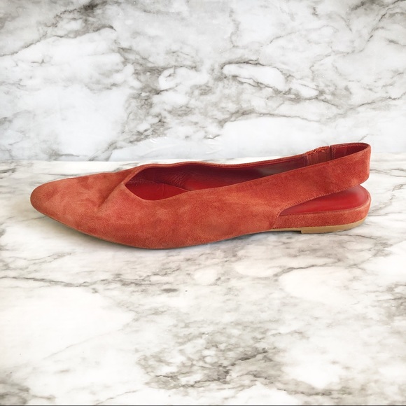 Everlane Shoes - Everlane V Slingback Suede Flats